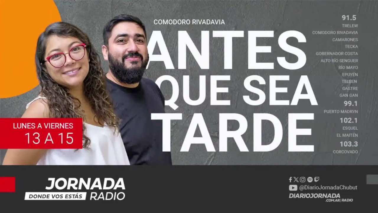 🟢 EN VIVO🎙️ANTES QUE SEA TARDE - con Elena Yrrazabal y Germán Velazco - Comodoro Rivadavia