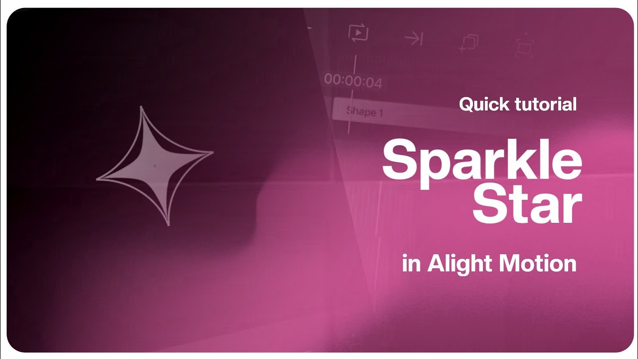 How to make Sparkle star in 1 minutes【Alight Motion Tutorial】