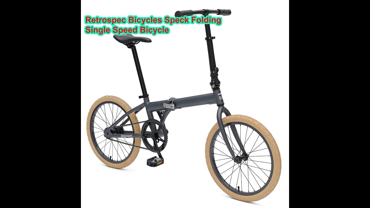 Retrospec Bicycles Speck Folding Single-Speed Bicycle: Retrospec  Folding bike