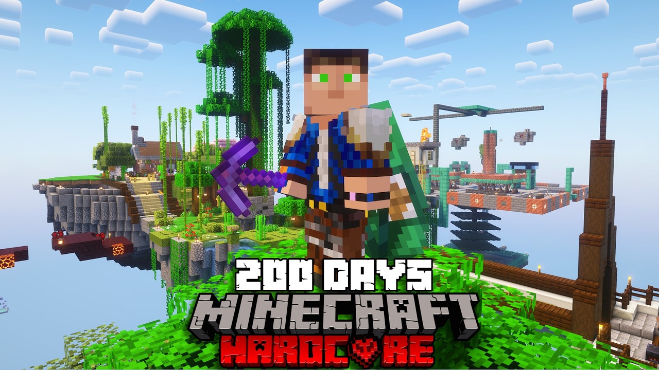 100 MORE Days of Skyblock Infinite in Minecraft Hardcore