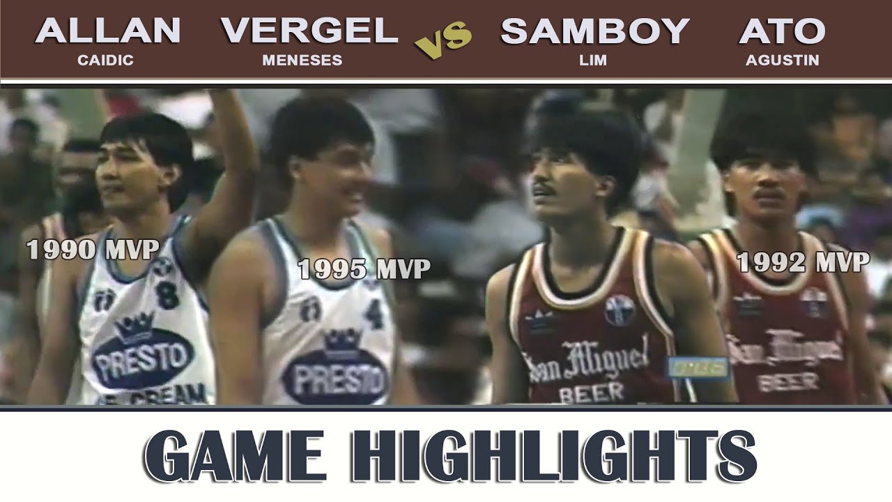 Samboy Lim & Ato Agustin VS Allan Caidic & Vergel Meneses | SMB vs Presto Ice Cream | 04/1992