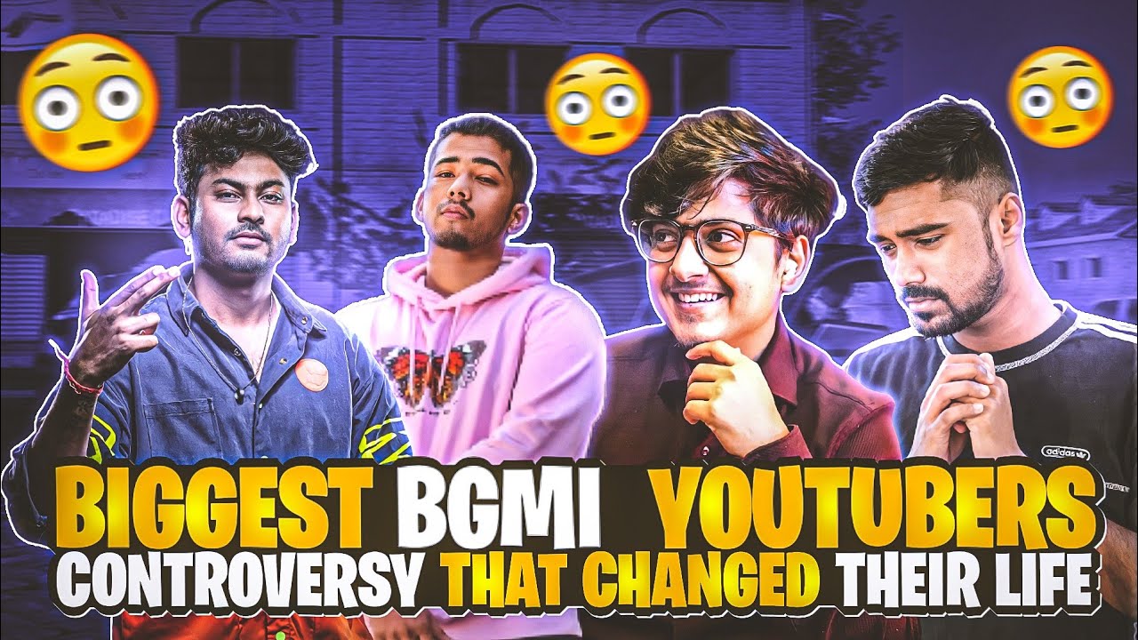 🤯BIGGEST BGMI YOUTUBERS CONTROVERSY THAT CHANGED THEIR LIFE😱BGMI CREATOR MYSTERIOUS FACTS PART-4