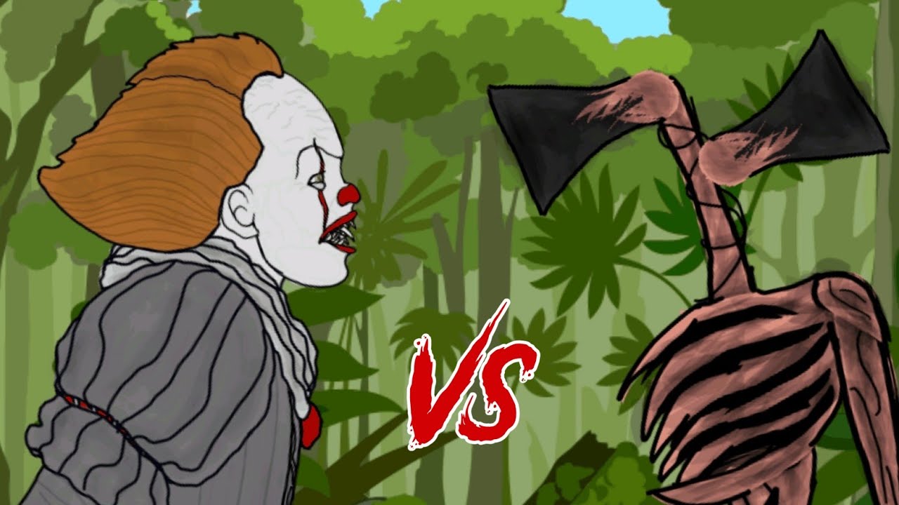 Siren Head vs Pennywise Funny Cartoon Fight | Horror Animation 2D