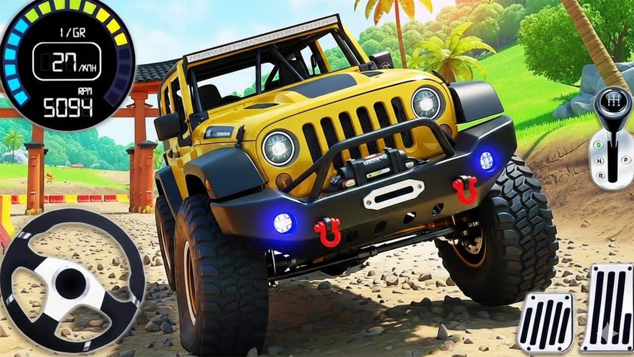Cargo Jeep Drive Offroad 3D Simulator - Real Luxury SUV 4x4 Hummer Driver - Android GamePlay