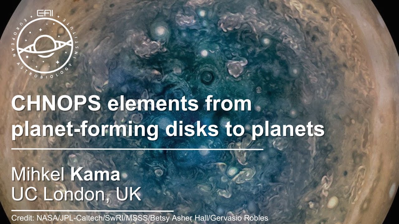 EAI Seminar: CHNOPS elements from planet-forming disks to planets