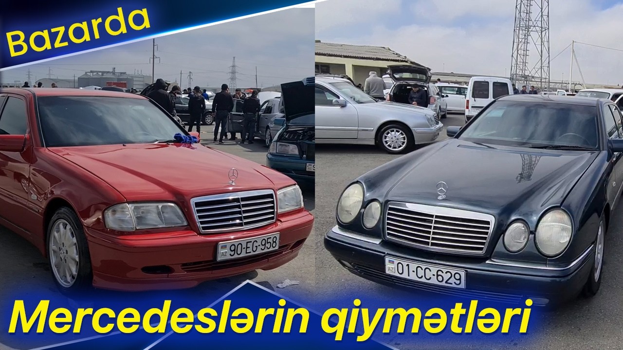 Mercedes W210, W211, W202 qiymətləri Sumqayit masin bazarinda, 4 fara, çeşka, panorama Mercedeslər