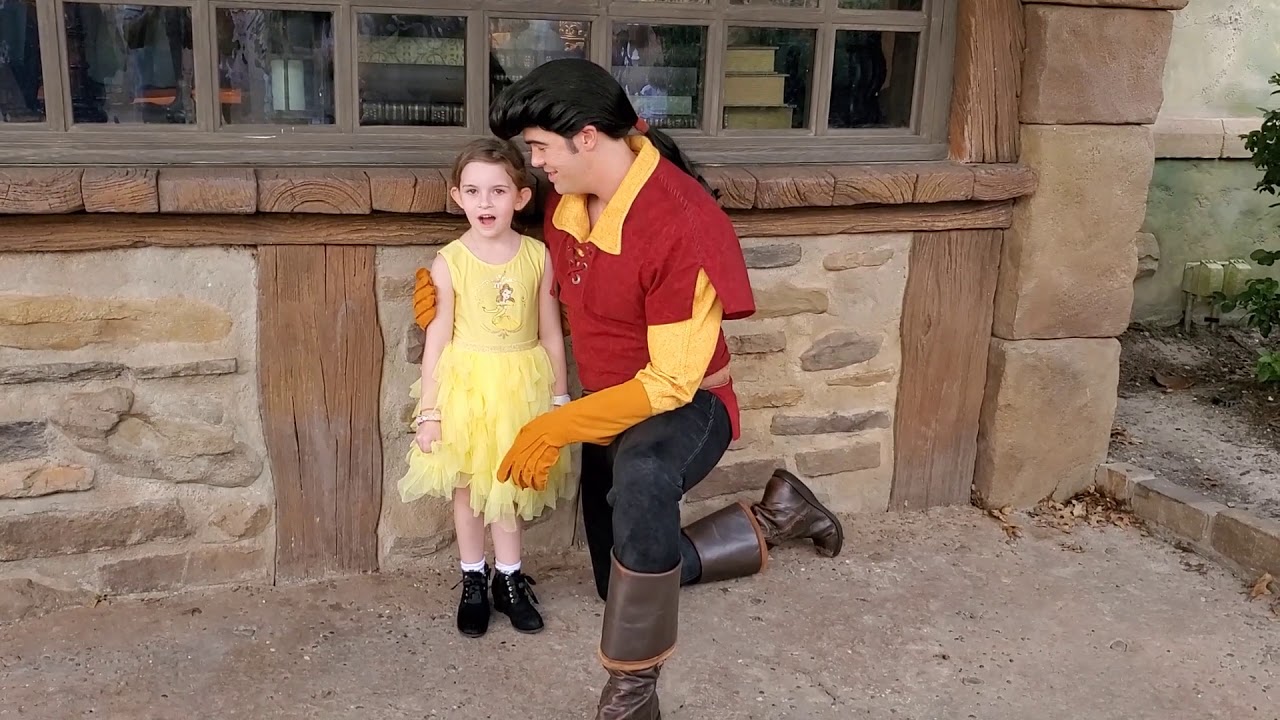Ariella meets Gaston At Disney - Feb 2020