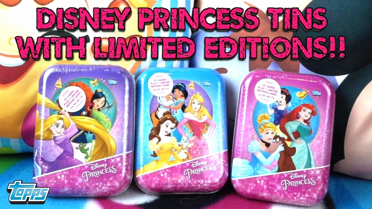 Disney Princess Trading Card Tins by Topps - THREE LIMITED EDITIONS!!
