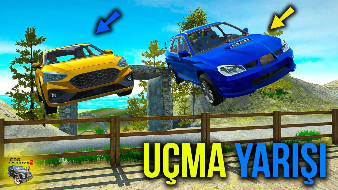 En Ucuz Arabalarımla Çitleri Kırmadan Uçma Yarışması !!! Car Simulator 2