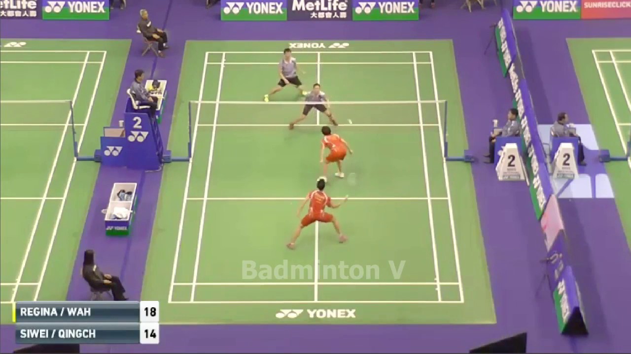 LEE Chun Hei Reginald CHAU Hoi Wah vs ZHENG Siwei CHEN Qingchen badminton cup hongkong 2016
