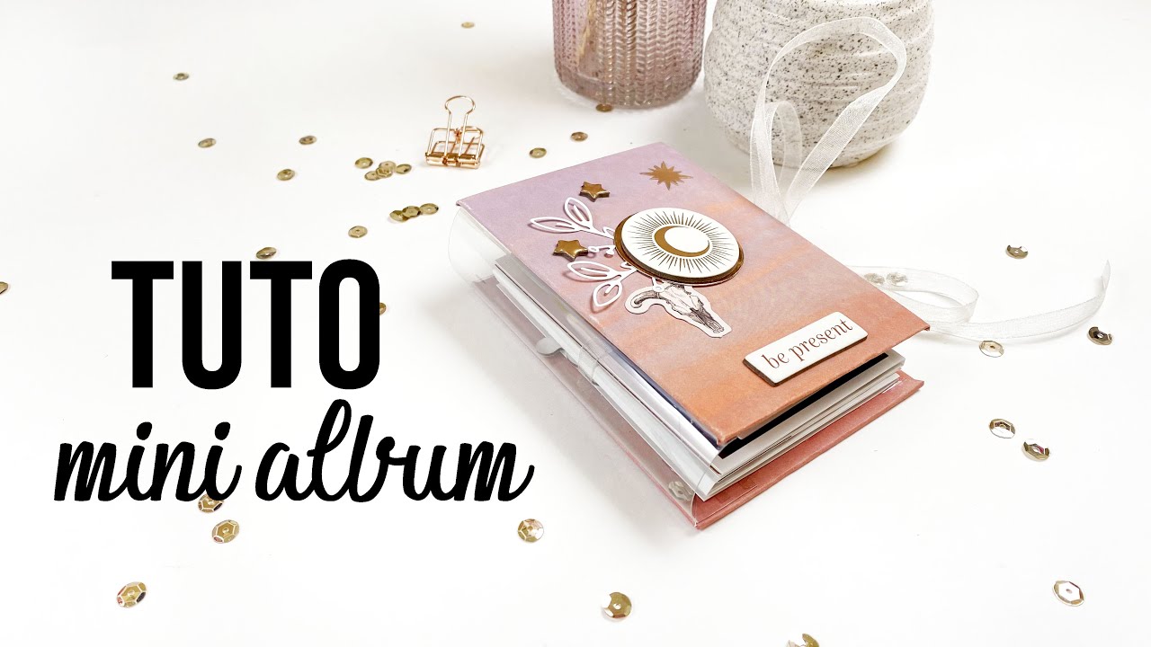 SCRAPBOOKING { TUTO } petit MINI ALBUM  Golden Desert I LYDILLE I  + résultat concours