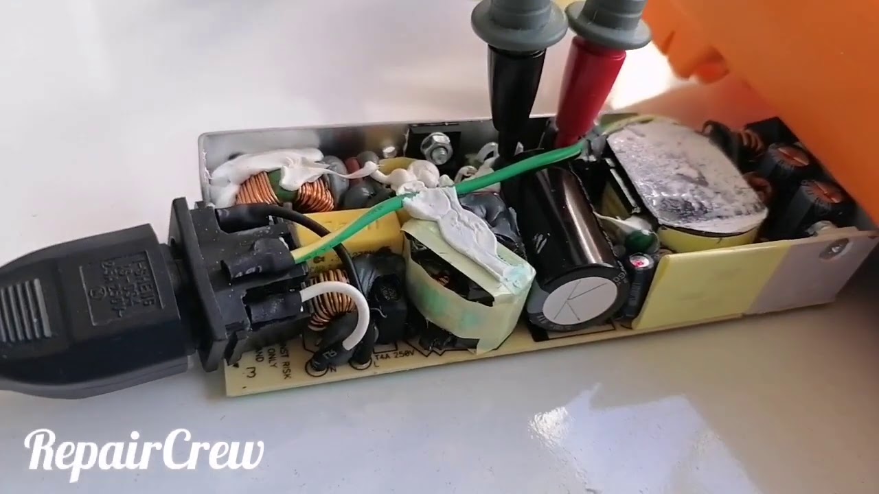 19V HP Laptop adaptör tamiri, çıkış voltajı yoksa boş yere uğraşmayın, arıza tespit yöntemi