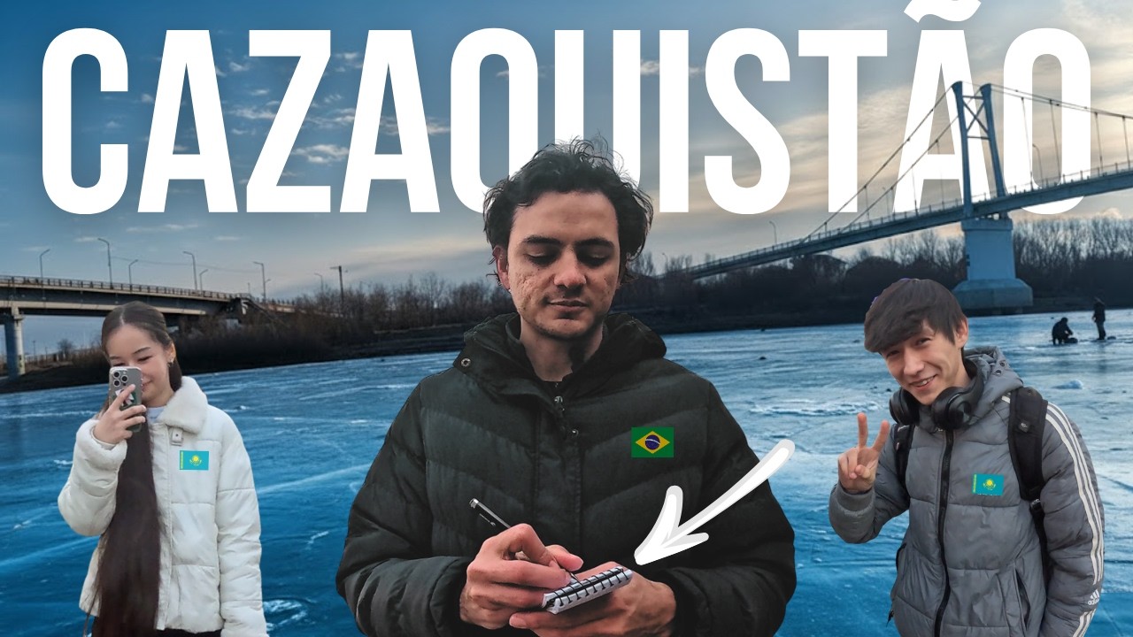 Aprendendo Cazaque Com Nativos, Rio Congelado & Futebol | 🇰🇿 EP.1