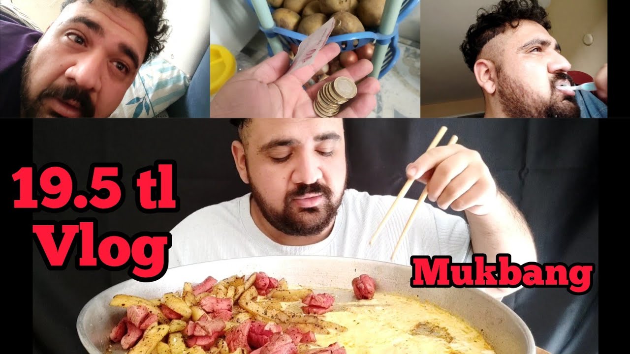 19.50 TL VLOG  MUKBANG / TÜRKÇE VLOG MUKBANG / TÜRKÇE MUKBANG / TÜRKÇE ASMR / SOSİS PATATES MUKBANG