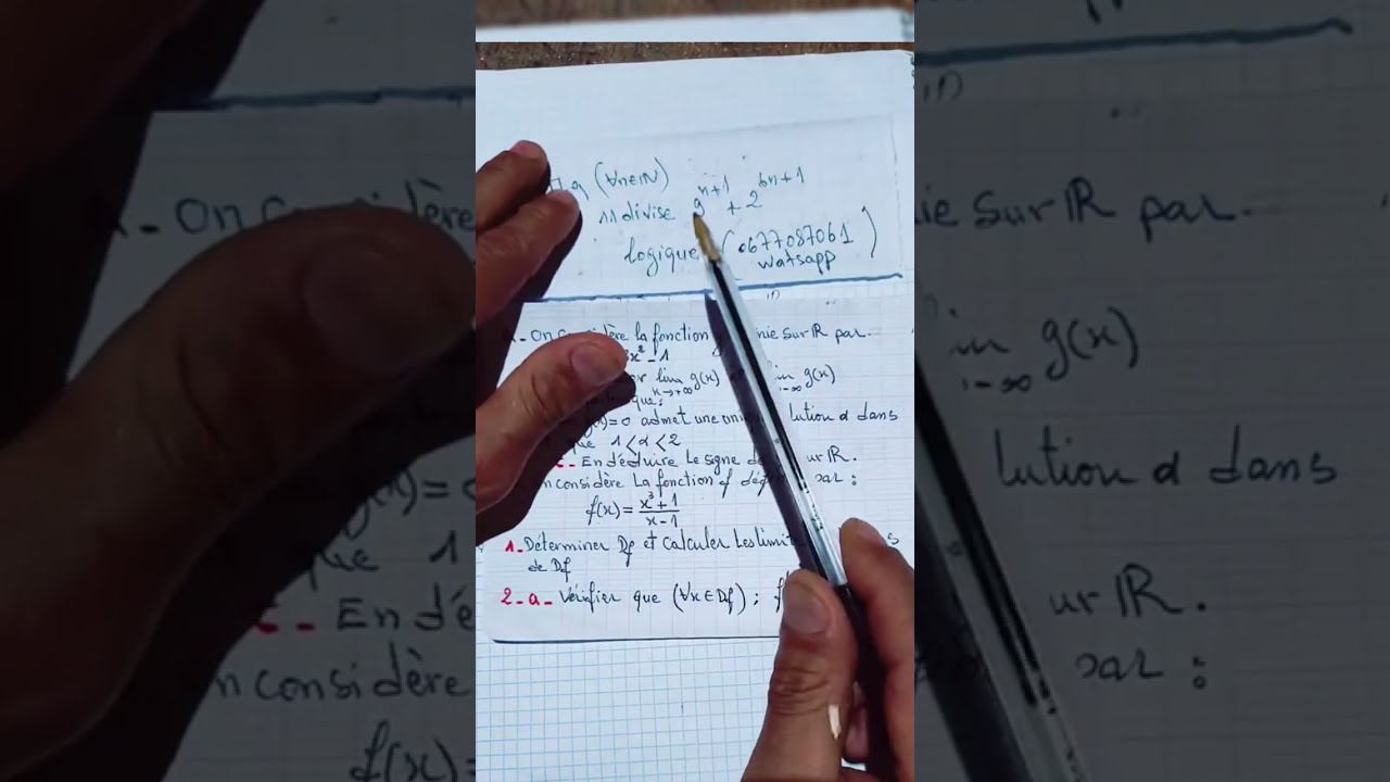 Exelent exercice ( prenez le défi!!)  live : étude des fonctions 2bac scientifique PC et SVT