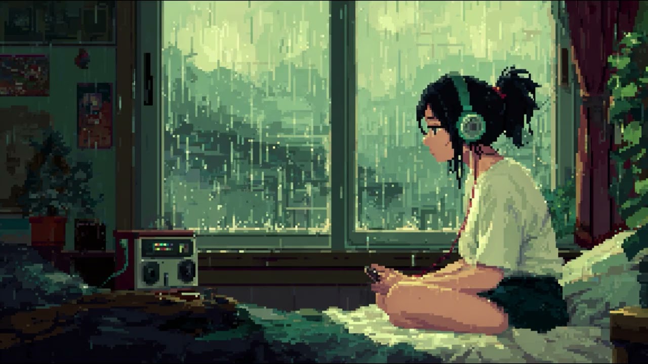 ASMR Rain & Lofi Beats 🌧️  Chill Study  Sleep Ambience