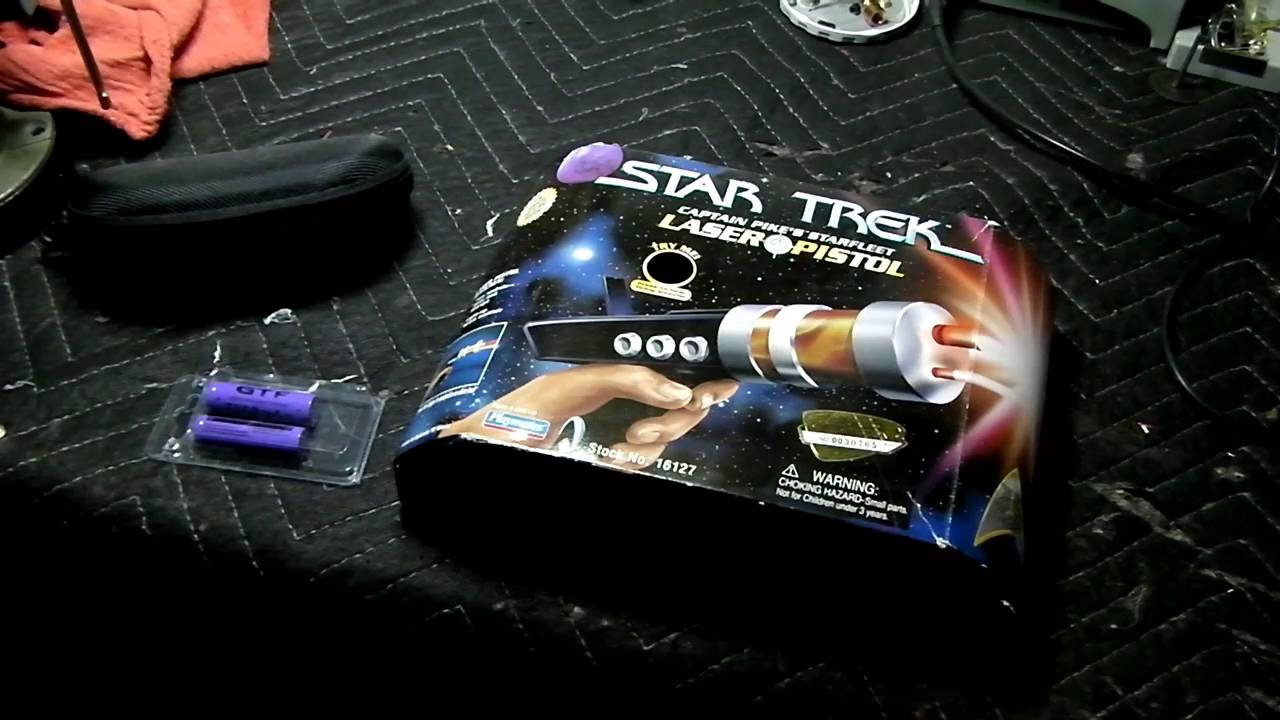 Tony's Capt  Pike Phaser video w/ a 3.188 watt 445nm Blue laser