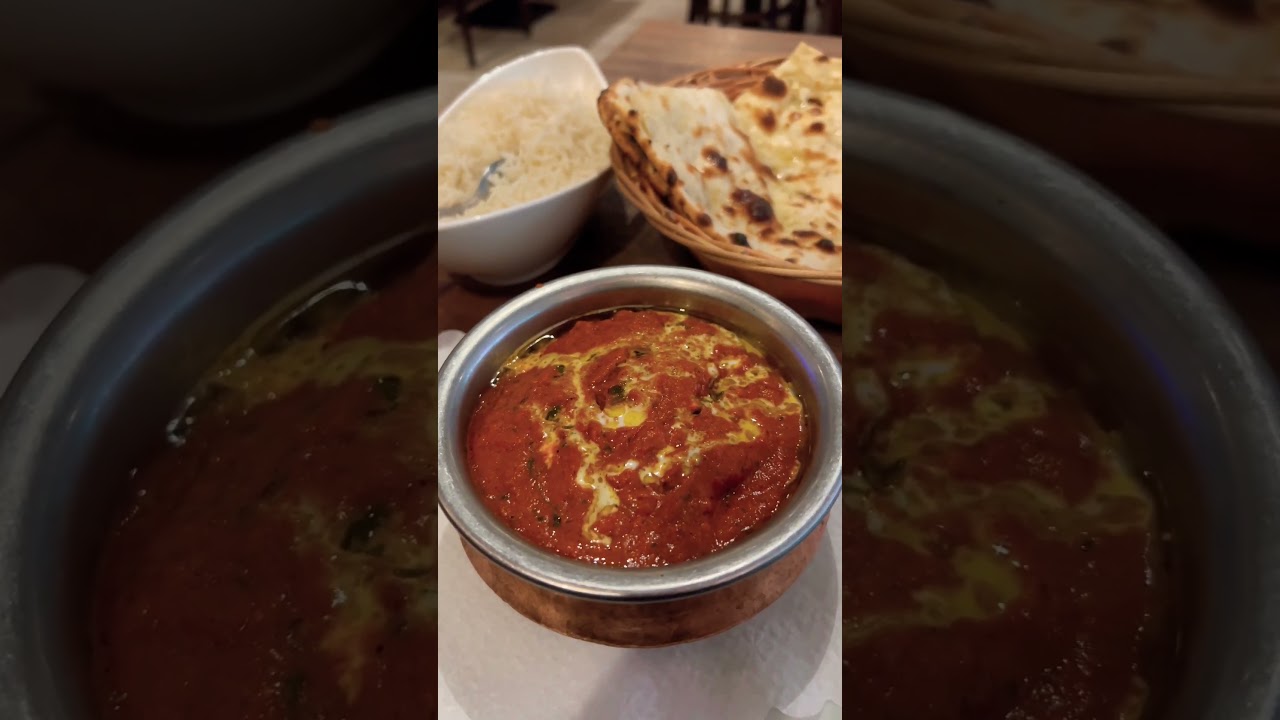 Garlic naan butter chicken in Germany#shorts