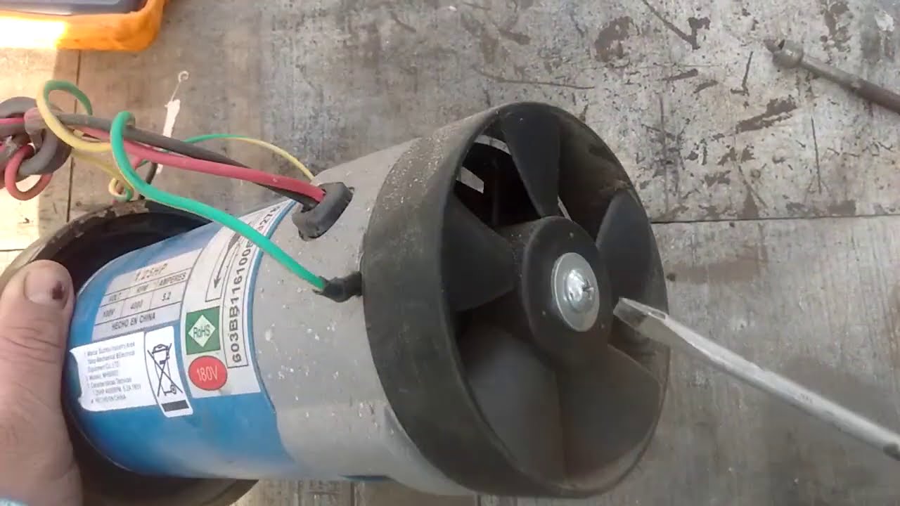 Testeo y comprobación de fallas de motor de 180 vol