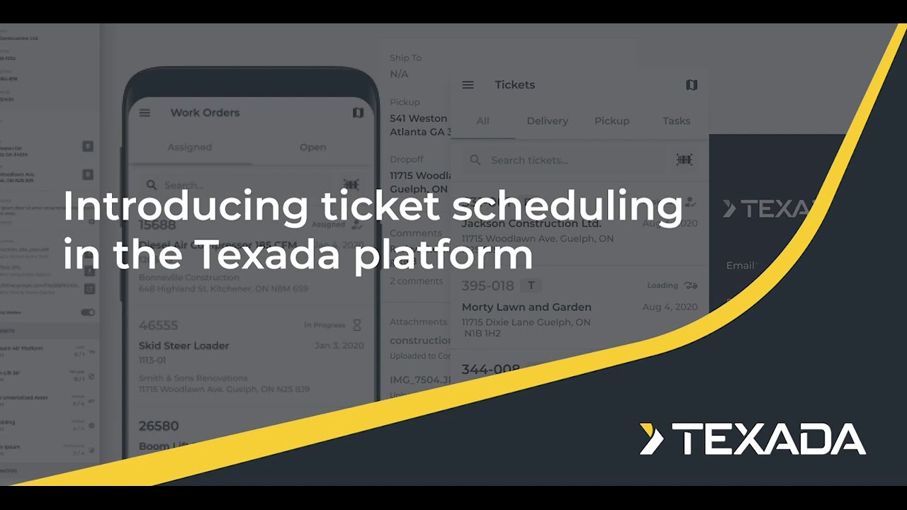 Introduction to ticket scheduling in the Texada platform
