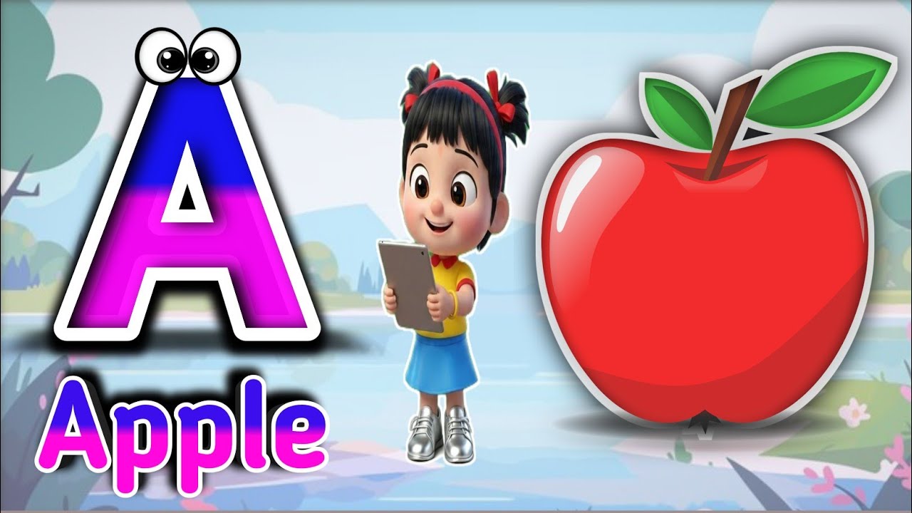 Phonics Song 2 with TWO Words in 3D - A For Airplane - ABC Alphabet Songs with Sounds for Children