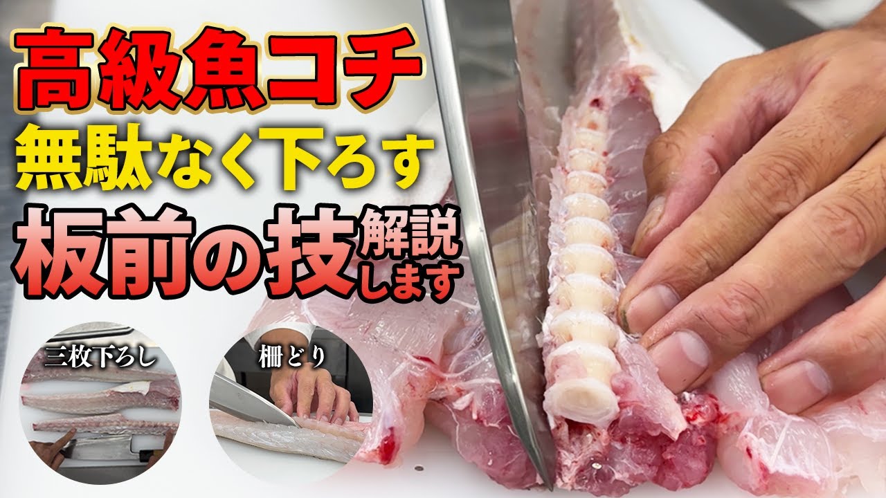【プロ直伝】コチの三枚下ろし＆柵どり｜身を無駄なく捌く方法教えます