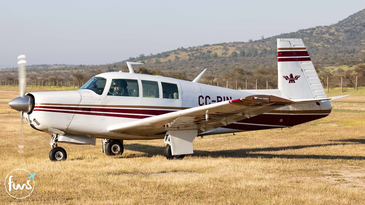 Mooney M20F Executive 21 Take Off & Low Pass FlyIn 2024