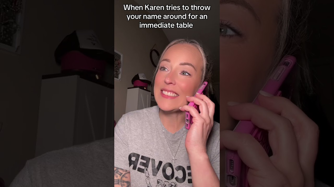 When Karen tried to throw my name around to get a table 😒#restaurant #story #storytime #karen #pov 