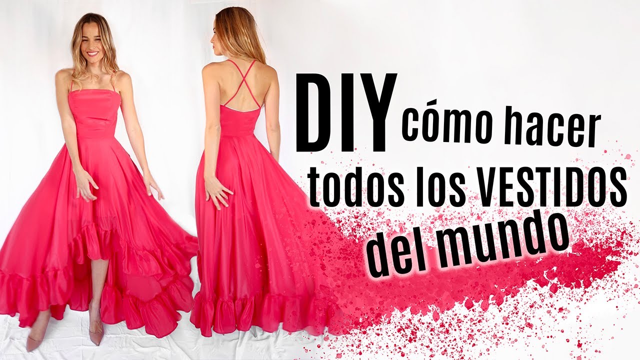 DIY como hacer todos los vestidos que imagines | Vestido de boda FÁCIL
