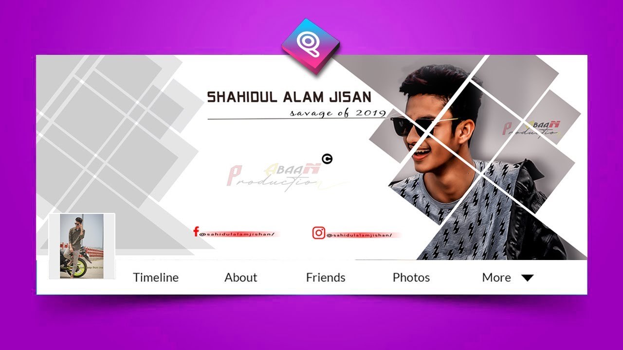 Make a stylish professional facebook cover photo with picsart - New Picsart Tutorials 2020 .