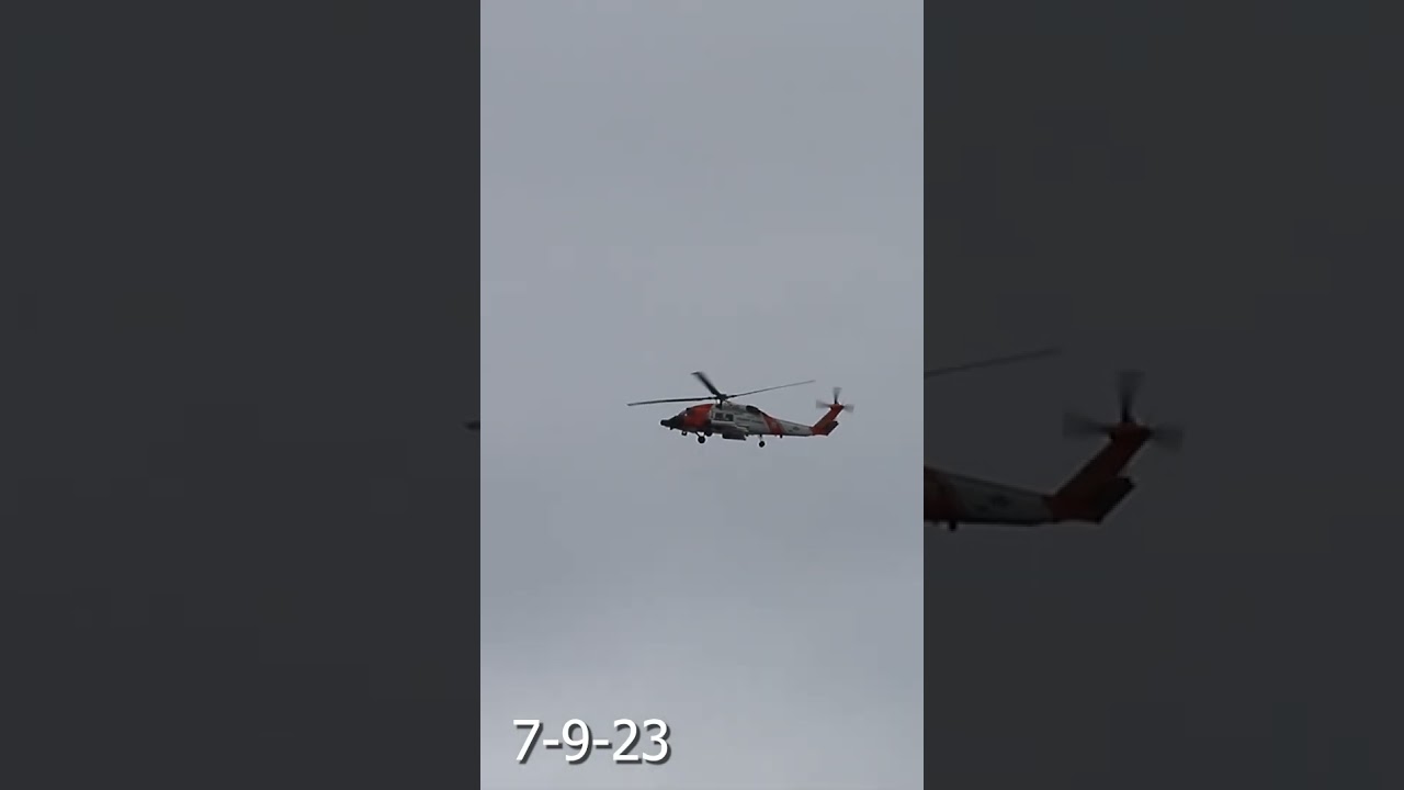 USCG helicopter flyby | Daily Willapa 7-9-2023