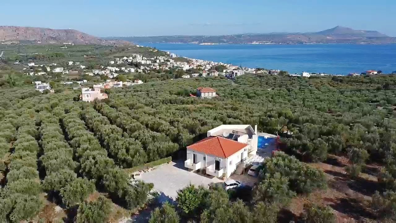 Blue Skyline - ID 6022 - Detached house with a pool, sea & White Mountains view near Kalyves INSIDE