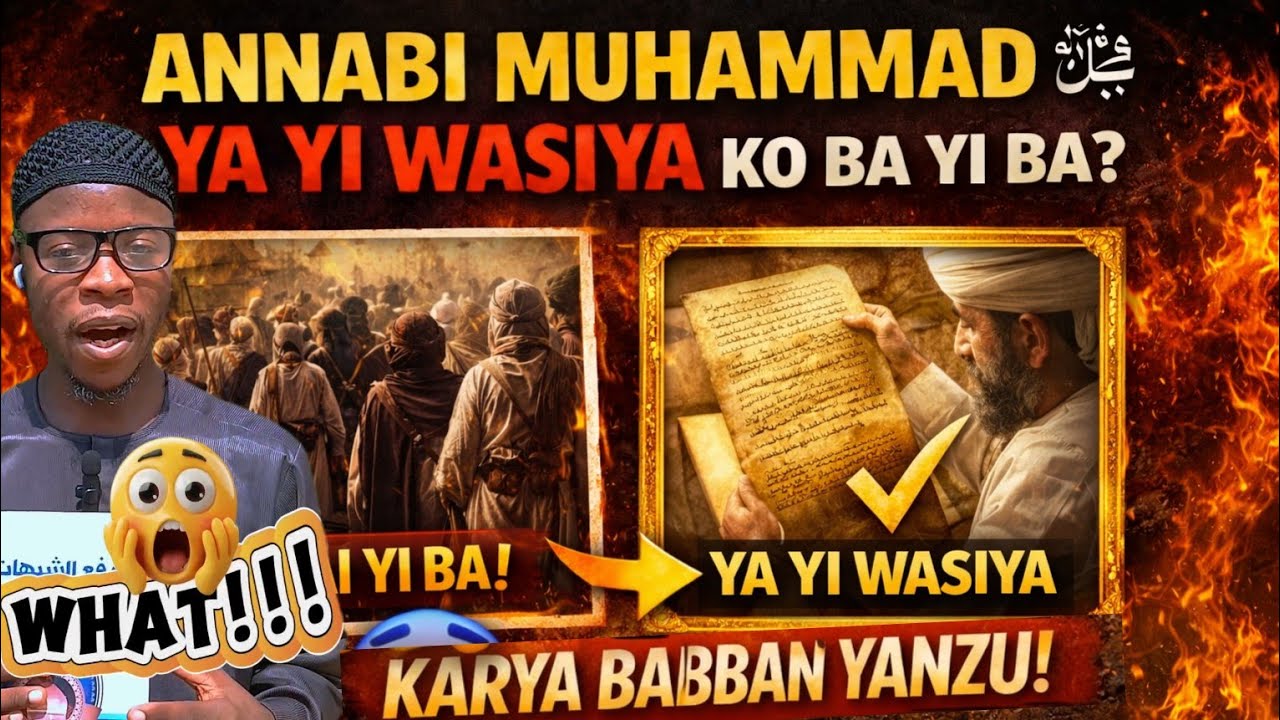 Annabi Muhammad Beyi Wasiya ba|Gaskiya Ko Karya ?