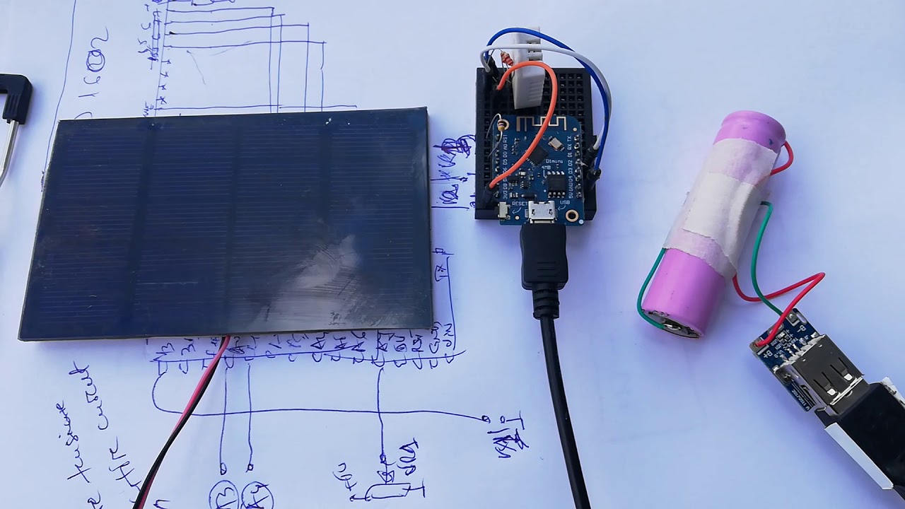 sistem de incarcare solara si alimentare consumatori cu 5V