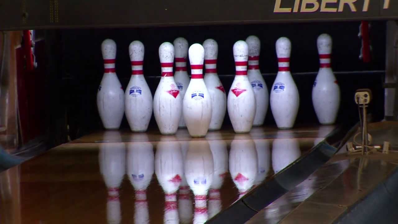 Officer bowls in spare time