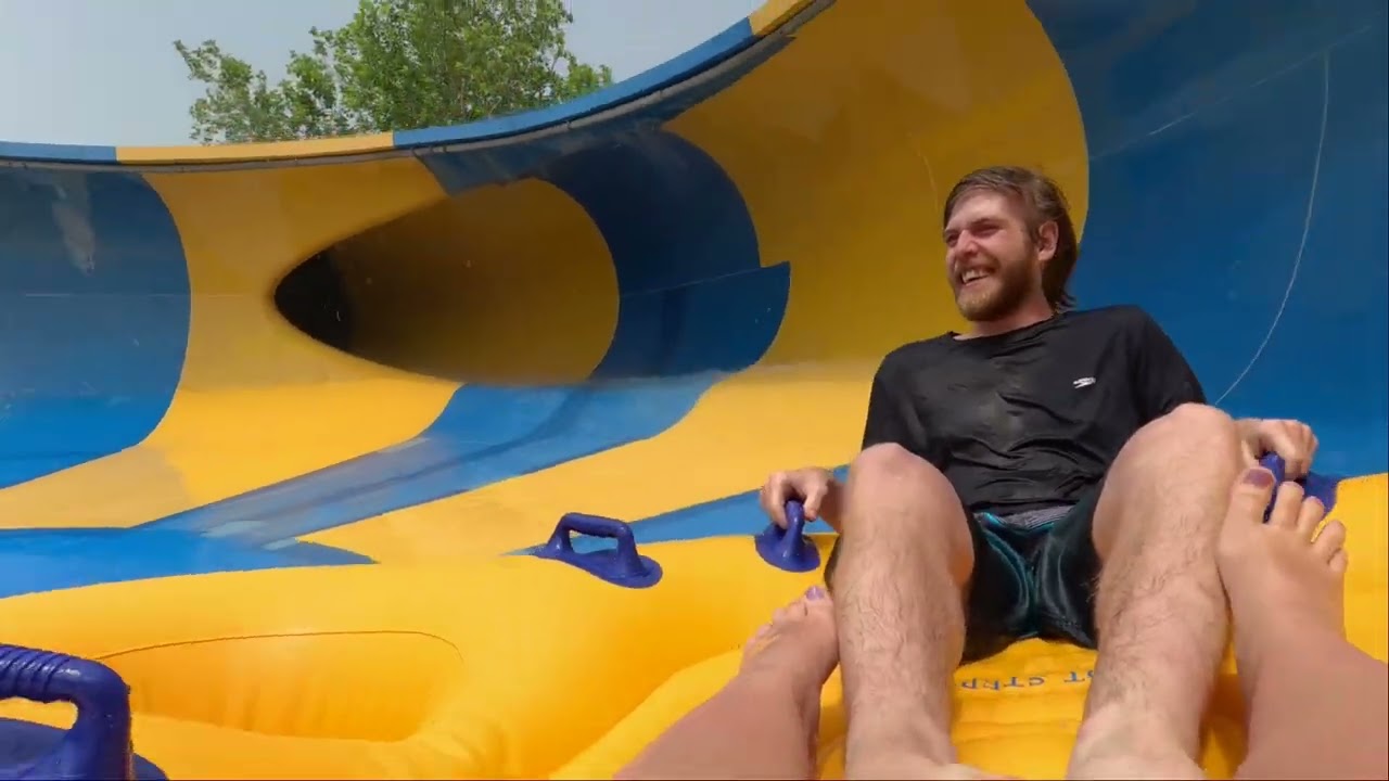 The Revolution Raft Ride POV - Water World in Denver, Colorado