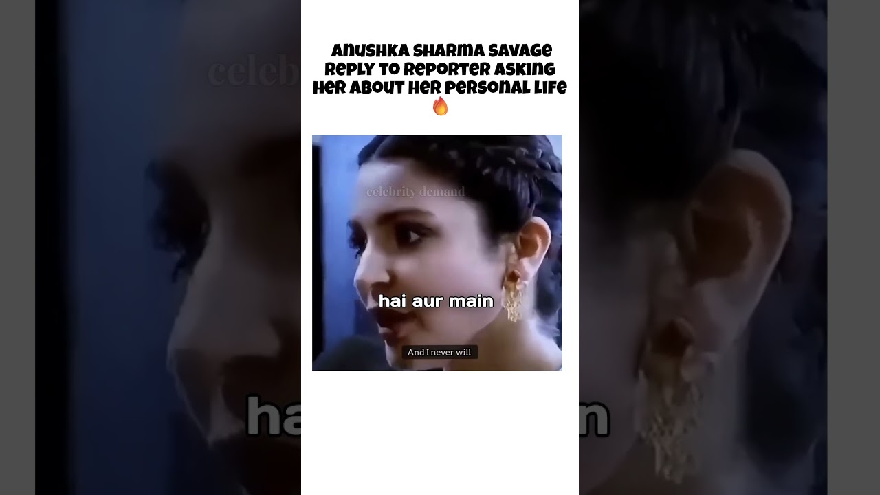 anushka sharma SHUT'S DOWN reply to reporter asking her about her personal life 🔥#anushkasharma