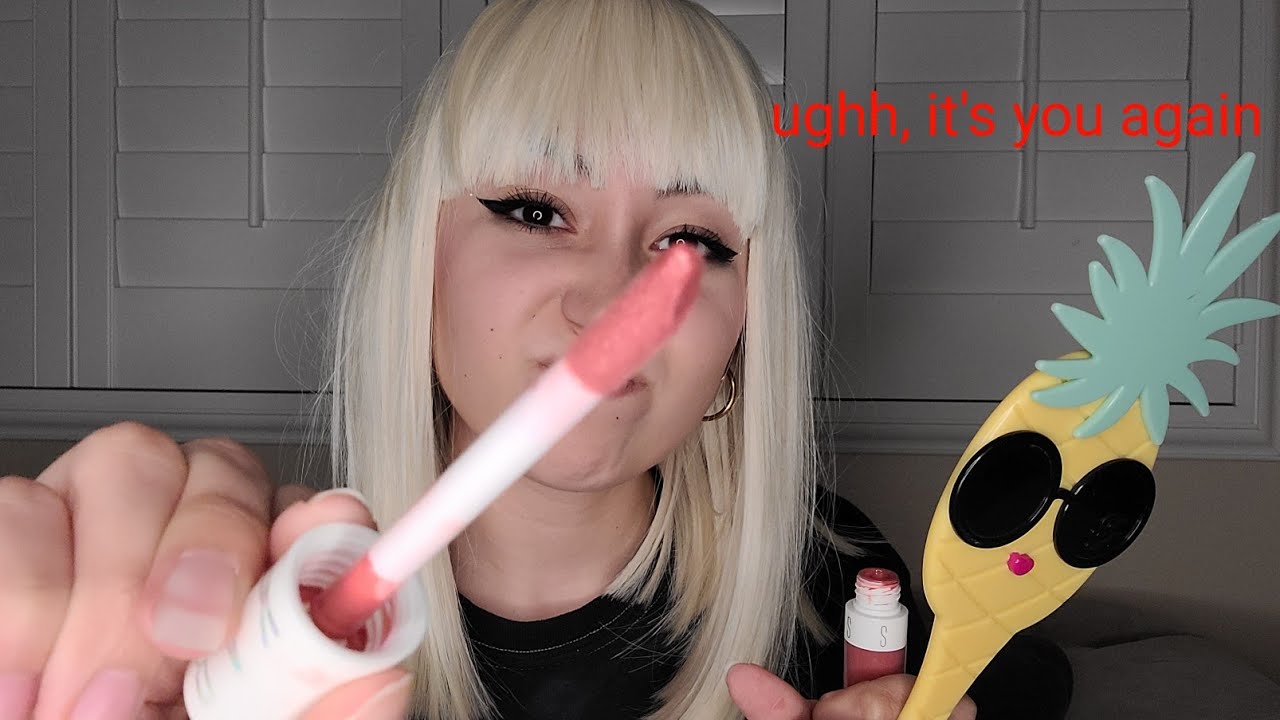 ASMR *mean friend does your makeup for a date* 💄 💋