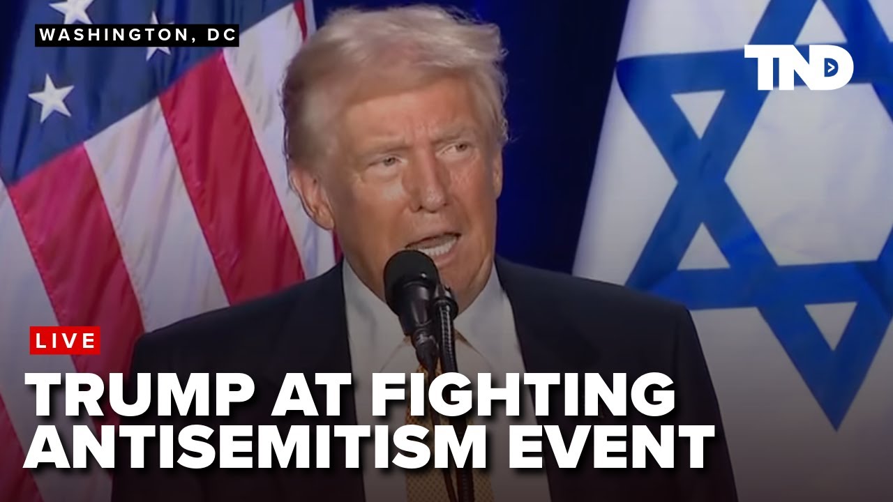 Trump participates in a Fighting Anti-Semitism in America Event in DC