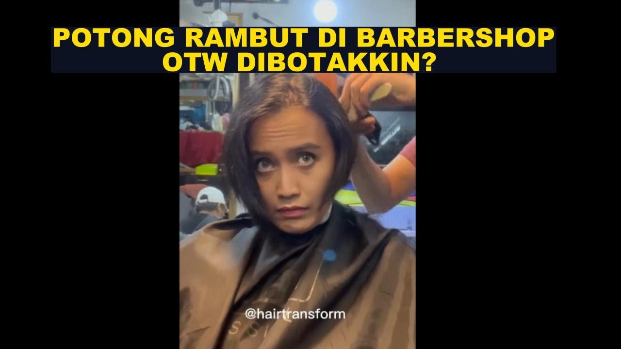 CATHYN NEKAT POTONG RAMBUT PANJANGNYA JADI BOTAK DI BARBERSHOP?