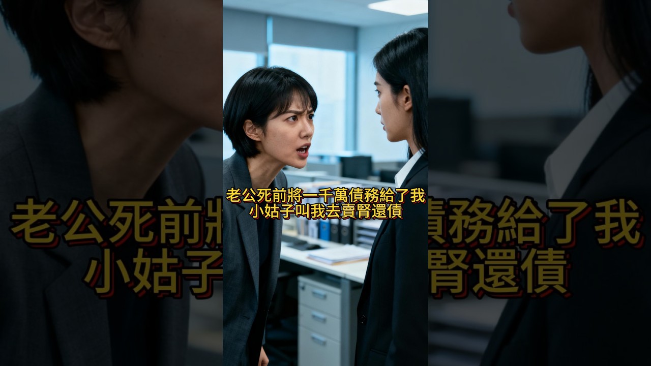 老公死前将一千万债务给了我，小姑子叫我去卖肾还债