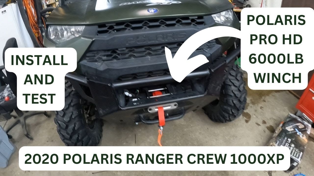 INSTALLING POLARIS PRO HD 6000LB WINCH #2882710 ON 2020 POLARIS RANGER CREW 1000XP