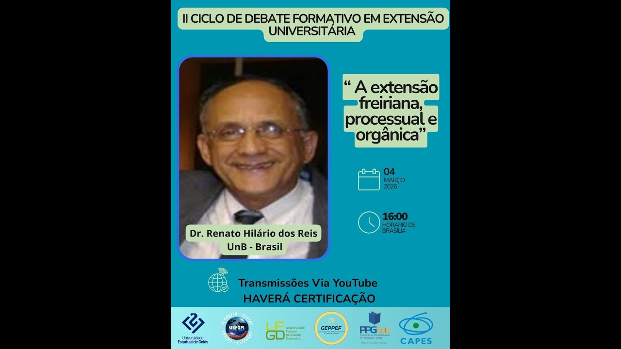 II CICLO DE DEBATE FORMATIVO EM EXTENSÃO UNIVERSITÁRIA