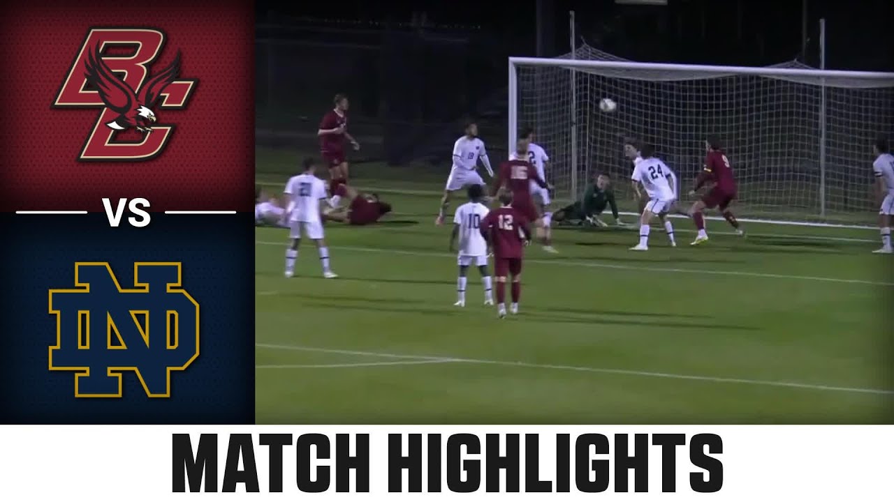 Boston College vs. Notre Dame Match Highlights | 2024 ACC Men's Soccer