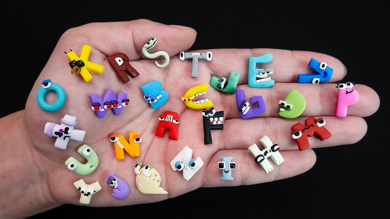 I made Tiny Alphabet Lore out of clay - Sculptures Timelapase @Mike Salcedo