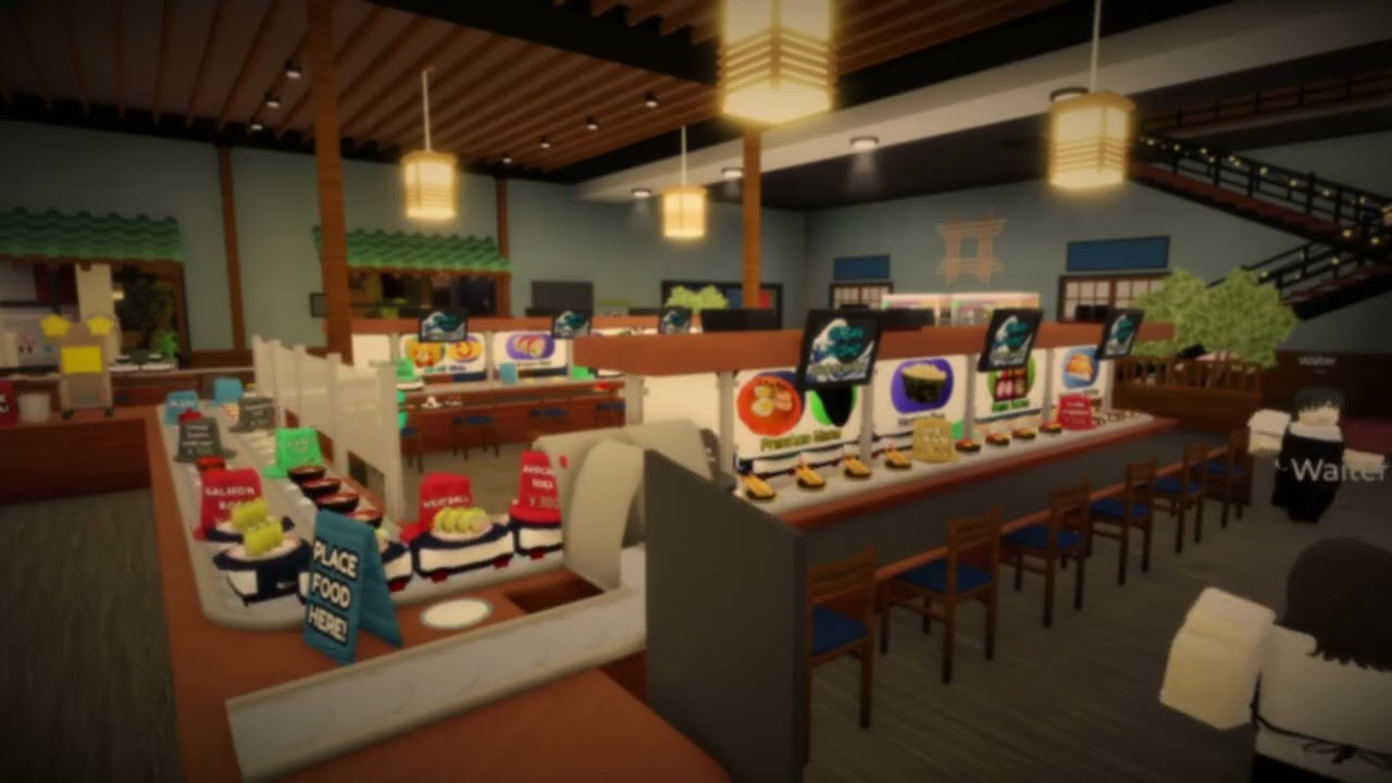 Roblox Sushi Restaurant Lullabies 🍣 | 6 Hours of Calm Music for Sleep, Study & Relax