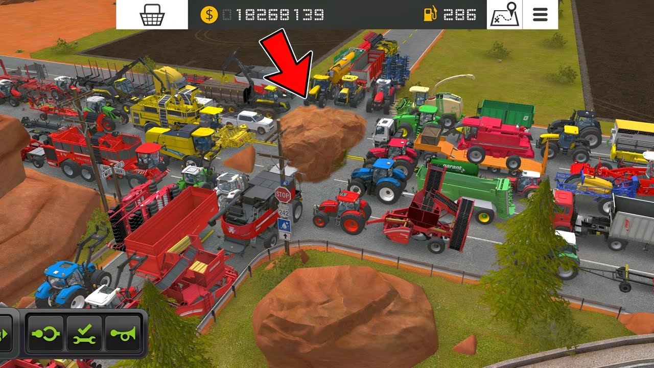 BIGGEST!😱 Stone On The Road Traffic Jam | Fs 18 Multiplayer Gameplay | Farming Simulator 18 #fs18 