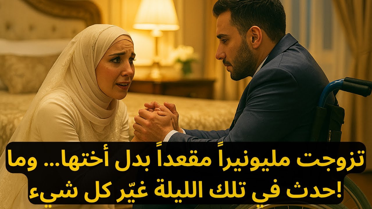 تزوجت مليونيراً مقعداً بدل أختها… وما حدث في تلك الليلة غيّر كل شيء!