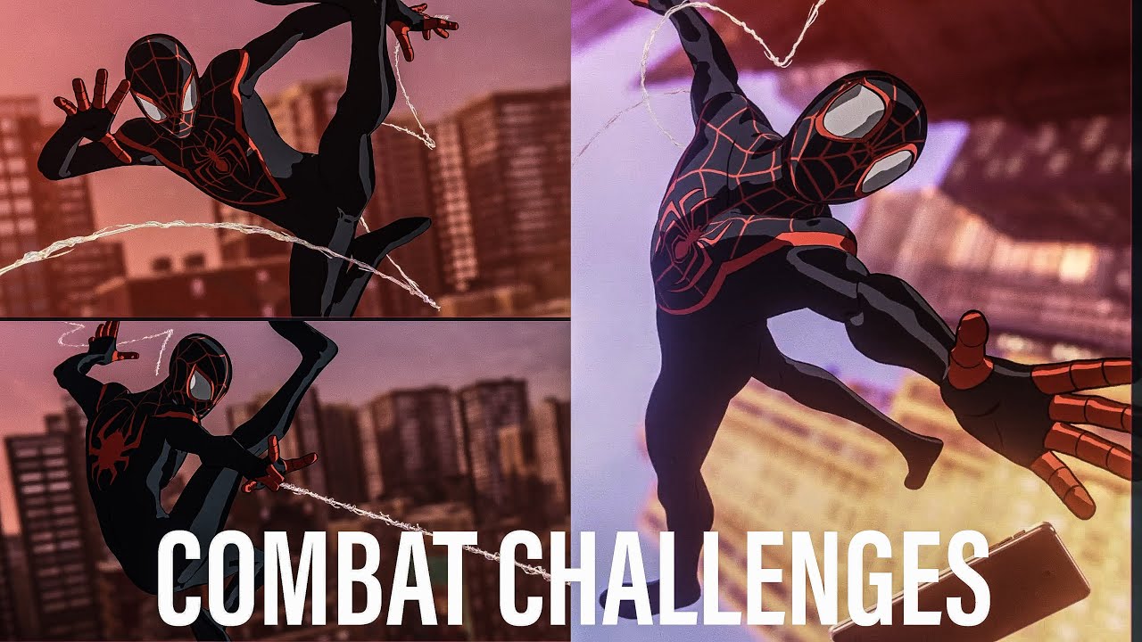ALL COMBAT CHALLENGES - ULTIMATE LEVEL (GOLD) - Spider-Man Miles Morales