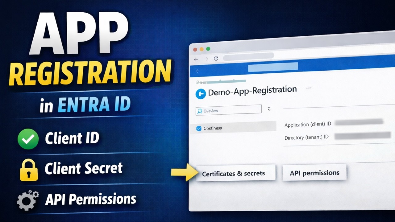 Create an App Registration in Microsoft Entra ID